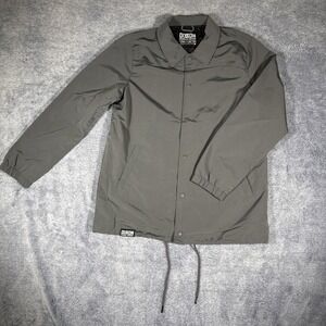 Dixxon Flannel Company Men's L Ground Up Customs Gray Coaches Jacket NWOT